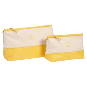 Color Pop Pouch, Set of 2, Yellow
