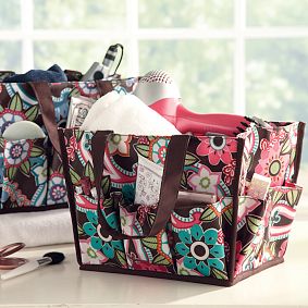 Ocean Floral Beauty Bin