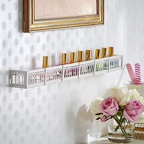 Scalloped Nail Polish Organizational Shelf