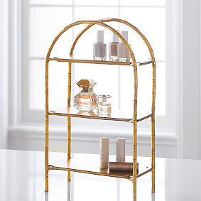 Gold Bamboo Vanity Display