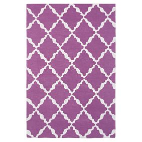 Lattice Rug, Mauve