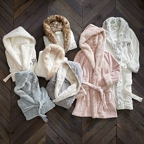 Faux-Fur Long Robe