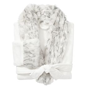 Faux-Fur Long Robe