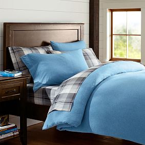 Favorite Tee Duvet Cover &amp; Pillowcases, Light Blue