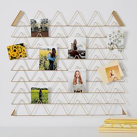 No Nails Metallic Photo Holder, Triangular