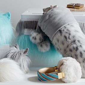 Bejeweled Faux-Fur Bluetooth® Headphones