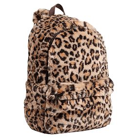 Faux Fur Cheetah Backpack