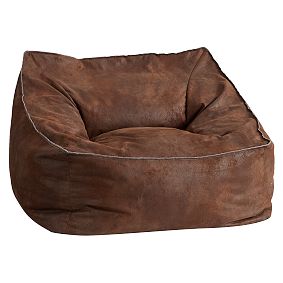 Large Trailblazer Tobacco Modern Bean Bag Lounger