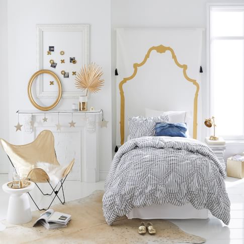 The Emily &amp; Meritt Chambray Stripe Bedroom