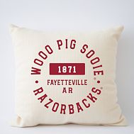 College Pillow - University of Arkansas