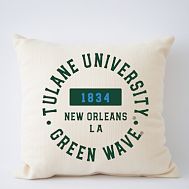 College Pillow - Tulane University