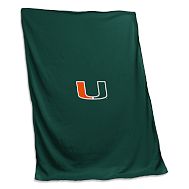 College Sweatshirt Oversized Throw - University of Miami