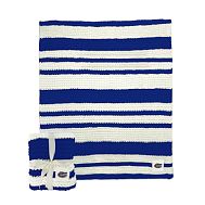 College Cable -Knit Stripe Throw - University of Florida