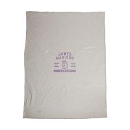 College Oatmeal Sweatshirt Oversized Throw - James Madison University