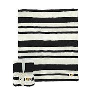College Cable -Knit Stripe Throw - University of Missouri