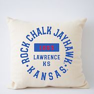 College Pillow - University of Kansas