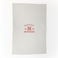 College Oatmeal Sweatshirt Oversized Throw - University of Nebraska