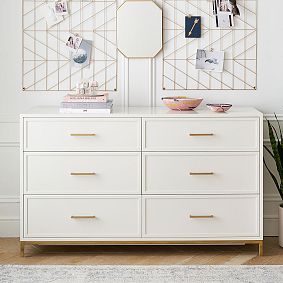 Blaire 6-Drawer Wide Dresser (56w x 19d")