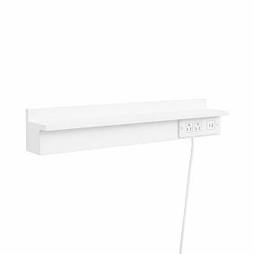 No Nails Plug-In Charging Ledge with USB A/C (24")
