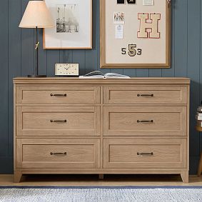 Hampton 6-Drawer Dresser (56w x 19.5d")