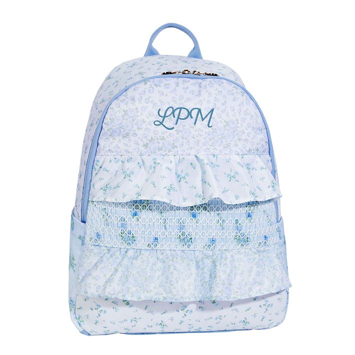 Colby LoveShackFancy Prairie Blue Ditsy Ruffle Backpack | Pottery