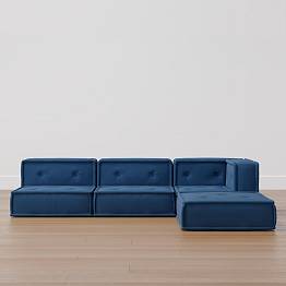 Cushy Lounge L-Shaped Sectional Set (96")