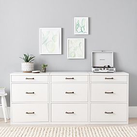 Waverly 9-Drawer Triple Chest Set (69w x 21d")