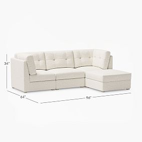 Burnett Sofa and Ottoman Set with Storage (96")