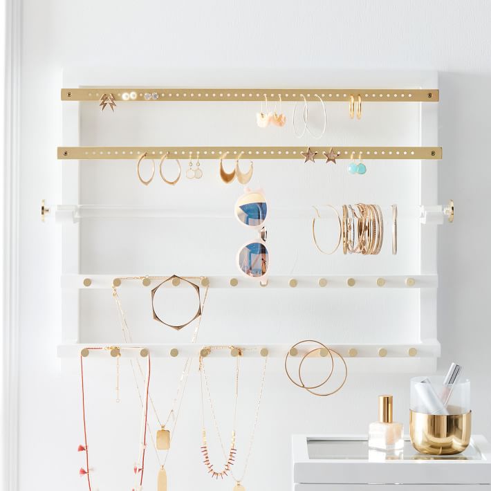 Elle Lacquer Wall Jewelry Organizer | Jewelry Storage | Pottery