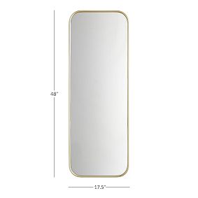 Over-the-Door Framed Mirror (18"x48")