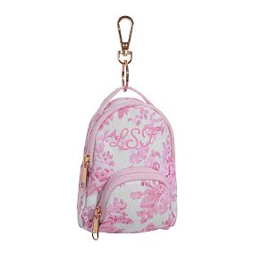 LoveShackFancy Pink Damask Mini Backpack Bag Charm