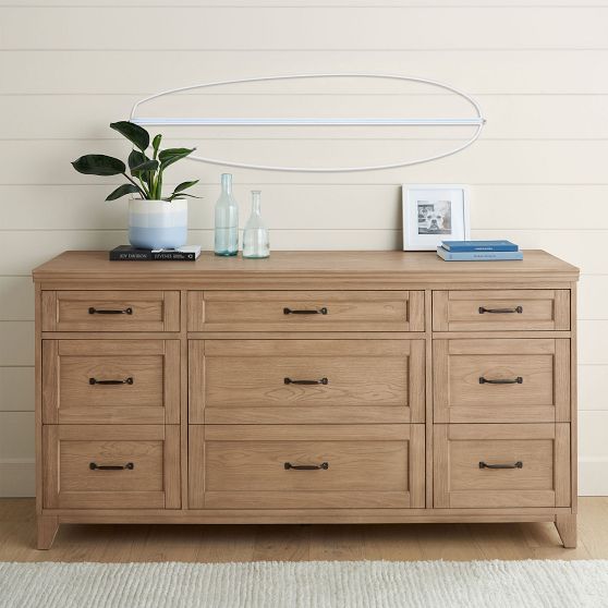 white christmas dresses Kieran 6 Drawer Dresser, Chestnut Gray | Nursery Dressers main image 1