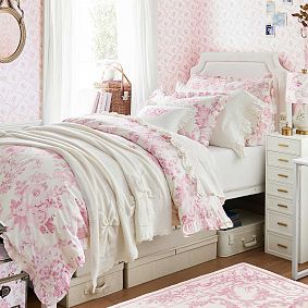 LoveShackFancy Garden Damask Smocked Quilt
