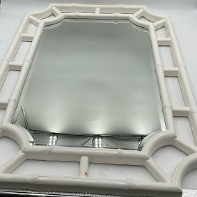Open Box: AERIN Bamboo Wall Mirror (26"x38") - White