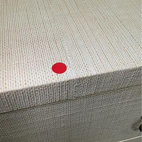 Open Box: AERIN Raffia 6-Drawer Dresser (56"W x 19"D) - Whitewash Raffia