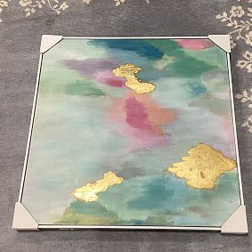 Open Box: Framed Abstract Art - Pink Multi
