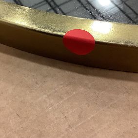 Open Box: Gold Double Wide Arch Mirror (44" x 33")