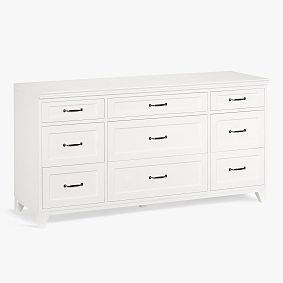 Open Box: Hampton 9-Drawer Wide Dresser (63.5"W x 21"D) - Simply White