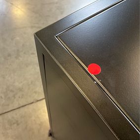 Open Box: Locker 8-Drawer Wide Dresser (47.5") - Industrial Black Metal