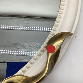 Open Box: LoveShackFancy Bow Mirror (30.5") - French White/Ivory