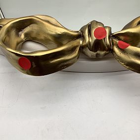 Open Box: LoveShackFancy Bow Mirror (30.5") - French White/Ivory