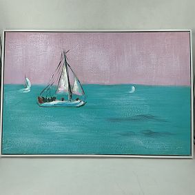 Open Box: Painted Sailboat Art
