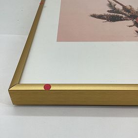 Open Box: Sunset Palms Art, 13"x19" - Gold Frame