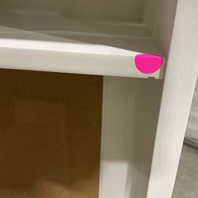 Open Box: Beadboard Space-Saving Desk Hutch - Simply White