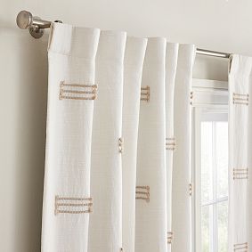 Embroidered Blackout Curtain