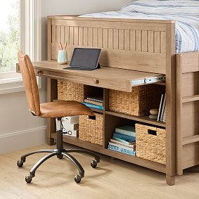 Beadboard Double Low Loft Bed