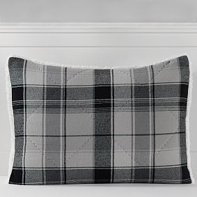 Jones Plaid Sherpa Standard Sham