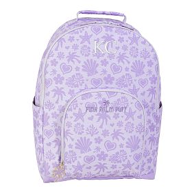 Gear-Up Pink Palm Puff Lavender Backpack, Large