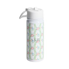 Slim Hill House Home Pink Trellis Water Bottle