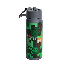 Slim Minecraft Camo Water Bottle